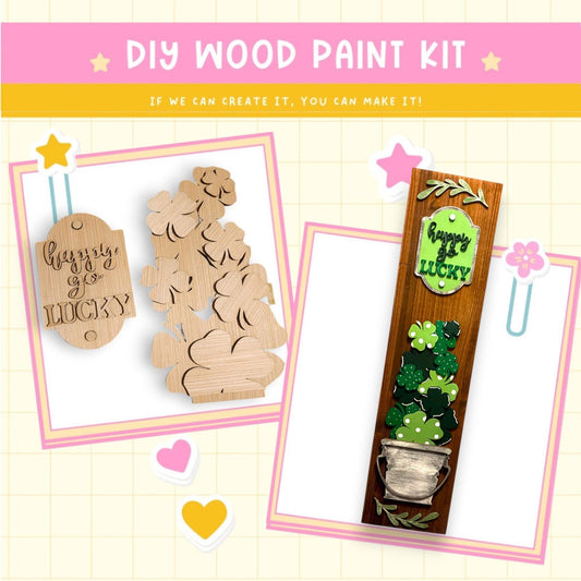 a wooden craft kit for st patrick's day