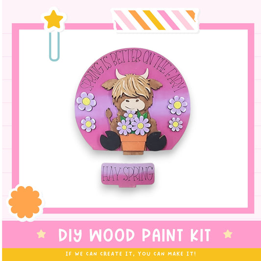 a pin with a picture of a girl holding a flower pot