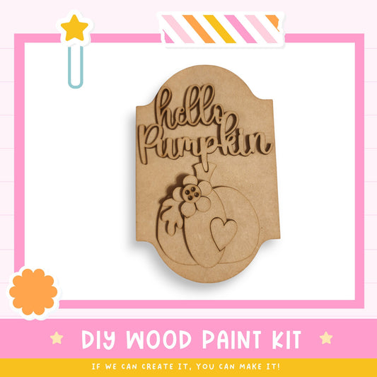 a wooden paint kit with a picture of a turkey