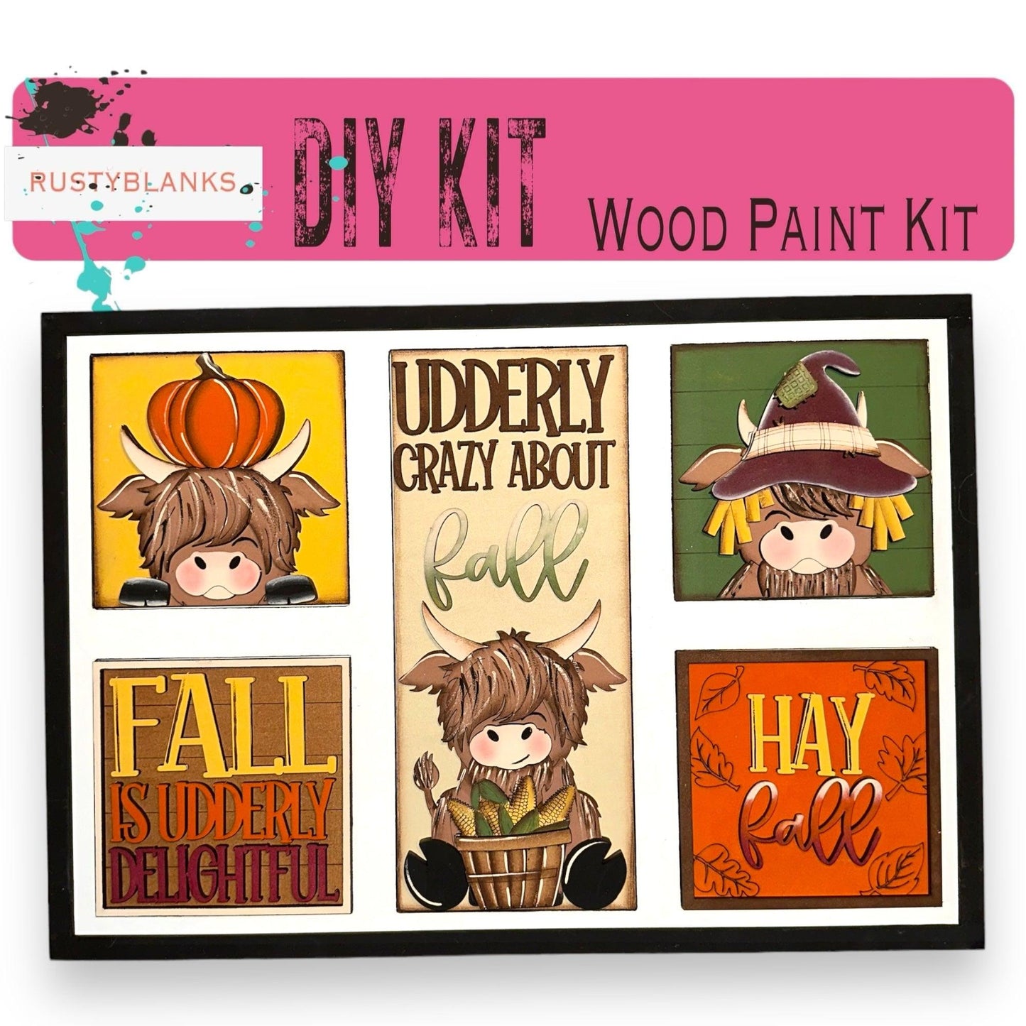 a picture of a wooden painting kit for kids