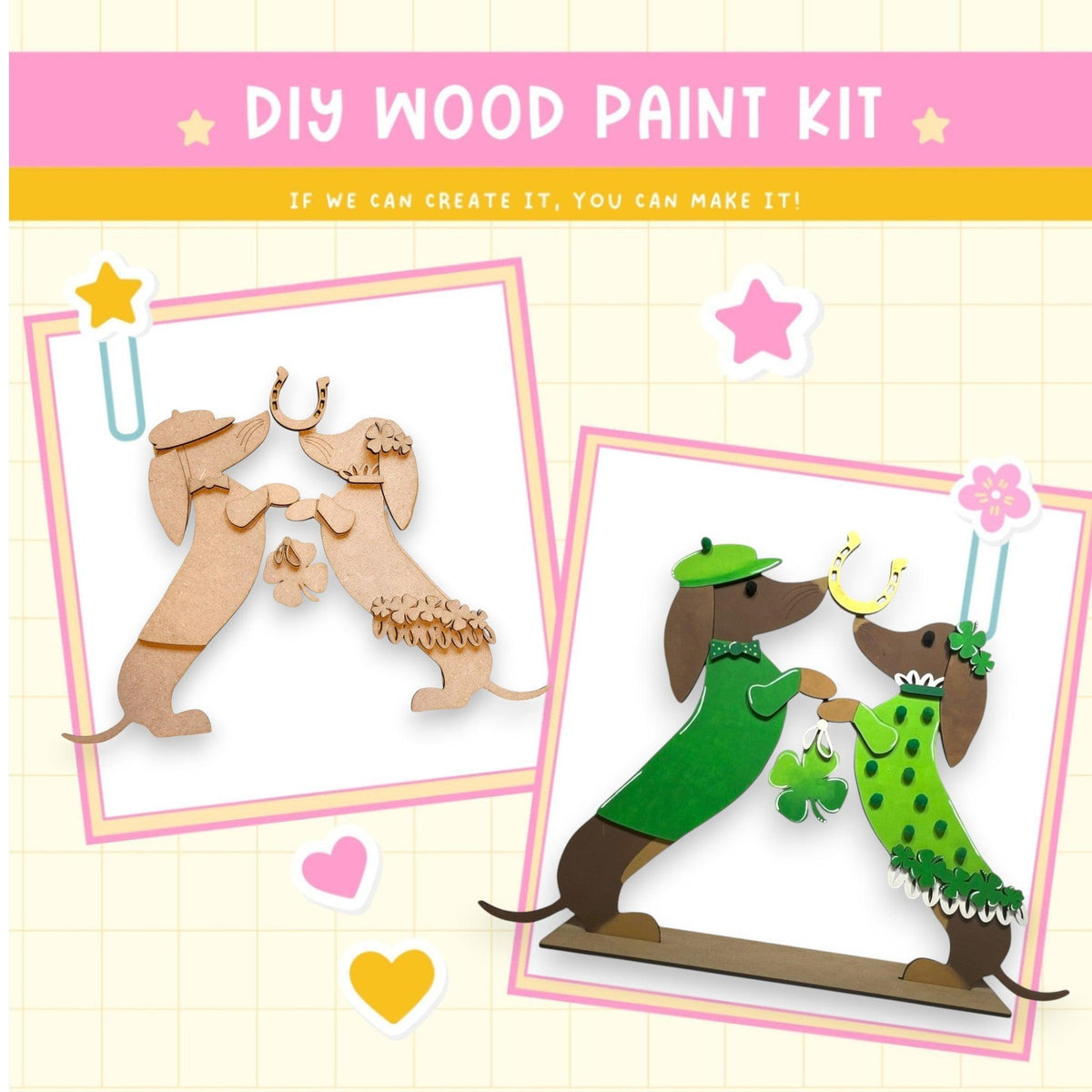 a picture of a couple of dogs on a card