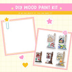 a picture of a wooden paint kit on a table