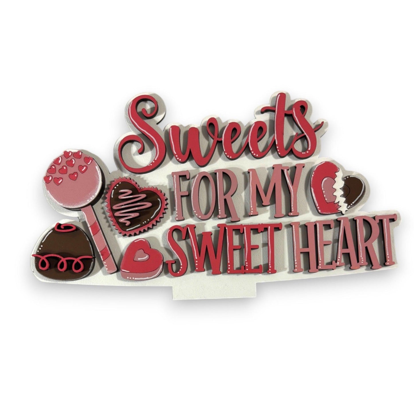 a sticker that says sweets for my sweet heart