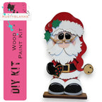 Mr & Mrs Santa Claus Handmade Christmas Tiered Tray Decor RusticFarmhouseDecor