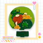 a st patrick's day card with a lepreite