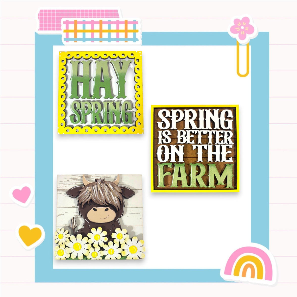 a collage of pictures with flowers and a bear
