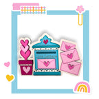a picture of a picture of a love letter box