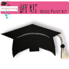 a black graduation cap with a tassel hanging from it