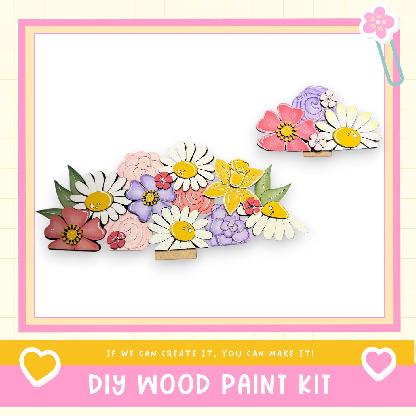 The image is a collage of various colorful flowers, including daisies, roses, and other blooms, arranged in a visually appealing manner.