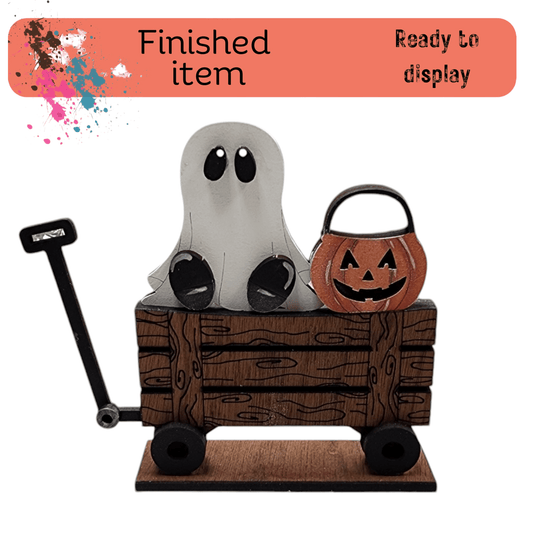 Mini Ghost Insert for the Mini wagon, flower basket and others. DIY Kit RusticFarmhouseDecor