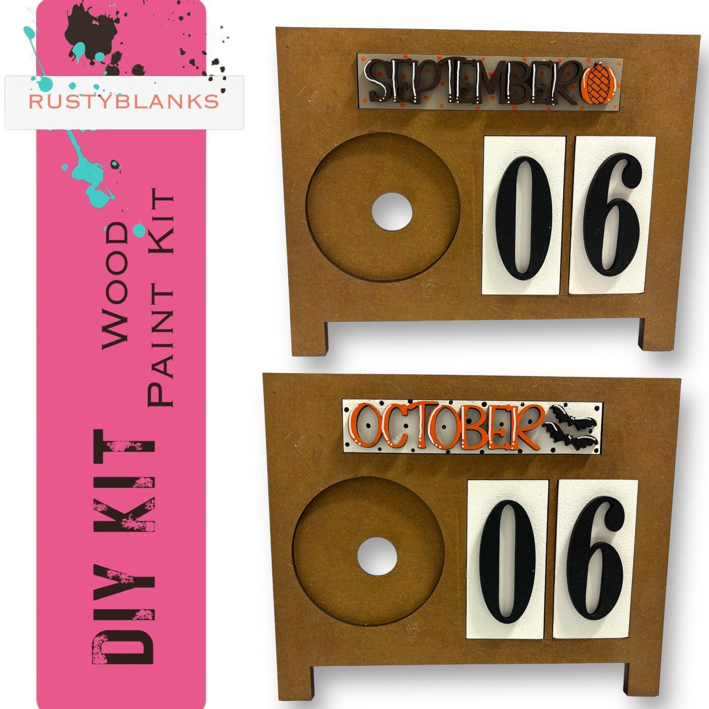 a picture of two wooden numbers on a board