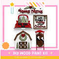 a picture of a wooden christmas decoration kit