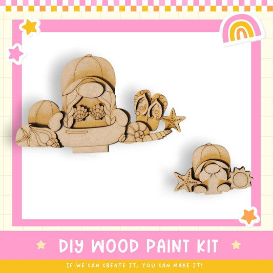 a wooden kit with a baby in a stroller