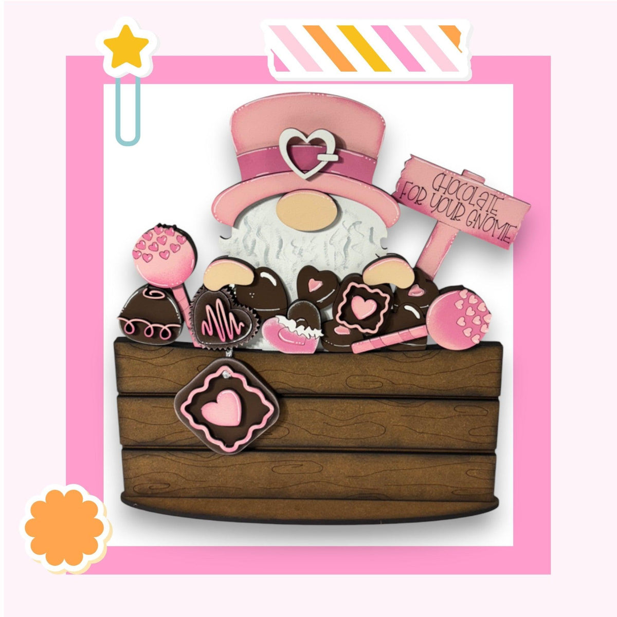 a wooden box filled with lots of cookies
