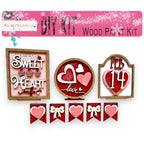 a picture of a wooden kit for valentine's day