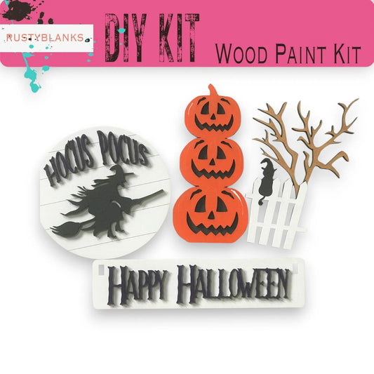 a paper cutout of a halloween scene