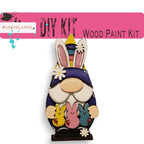 a wooden craft kit with an image of a bunny