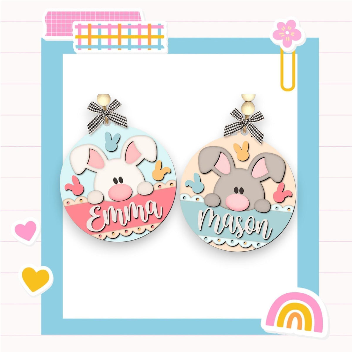 a picture of a couple of earrings with animals on them
