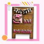 a picture of a wooden sign that says home