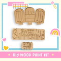 a picture of some type of wooden paint kit