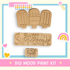 a picture of some type of wooden paint kit
