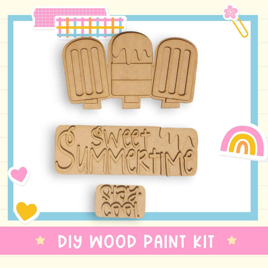 a picture of some type of wooden paint kit