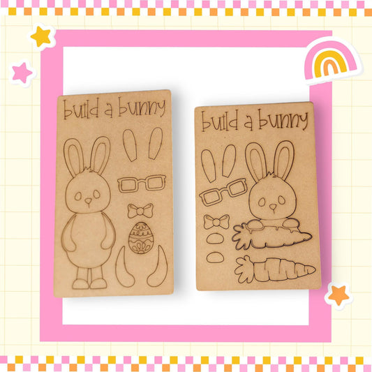 a picture of a bunny and a bunny with sunglasses