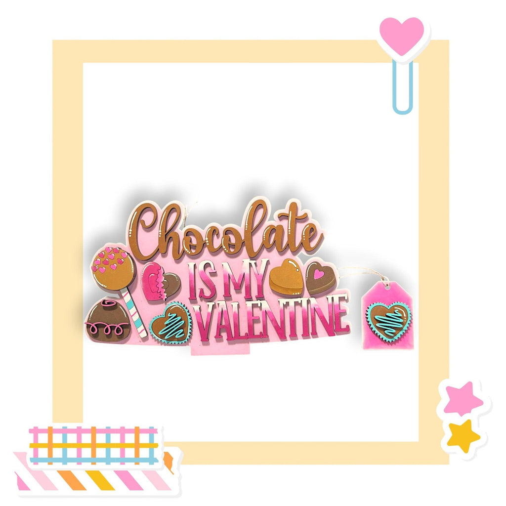a picture of a picture of chocolate is my valentine