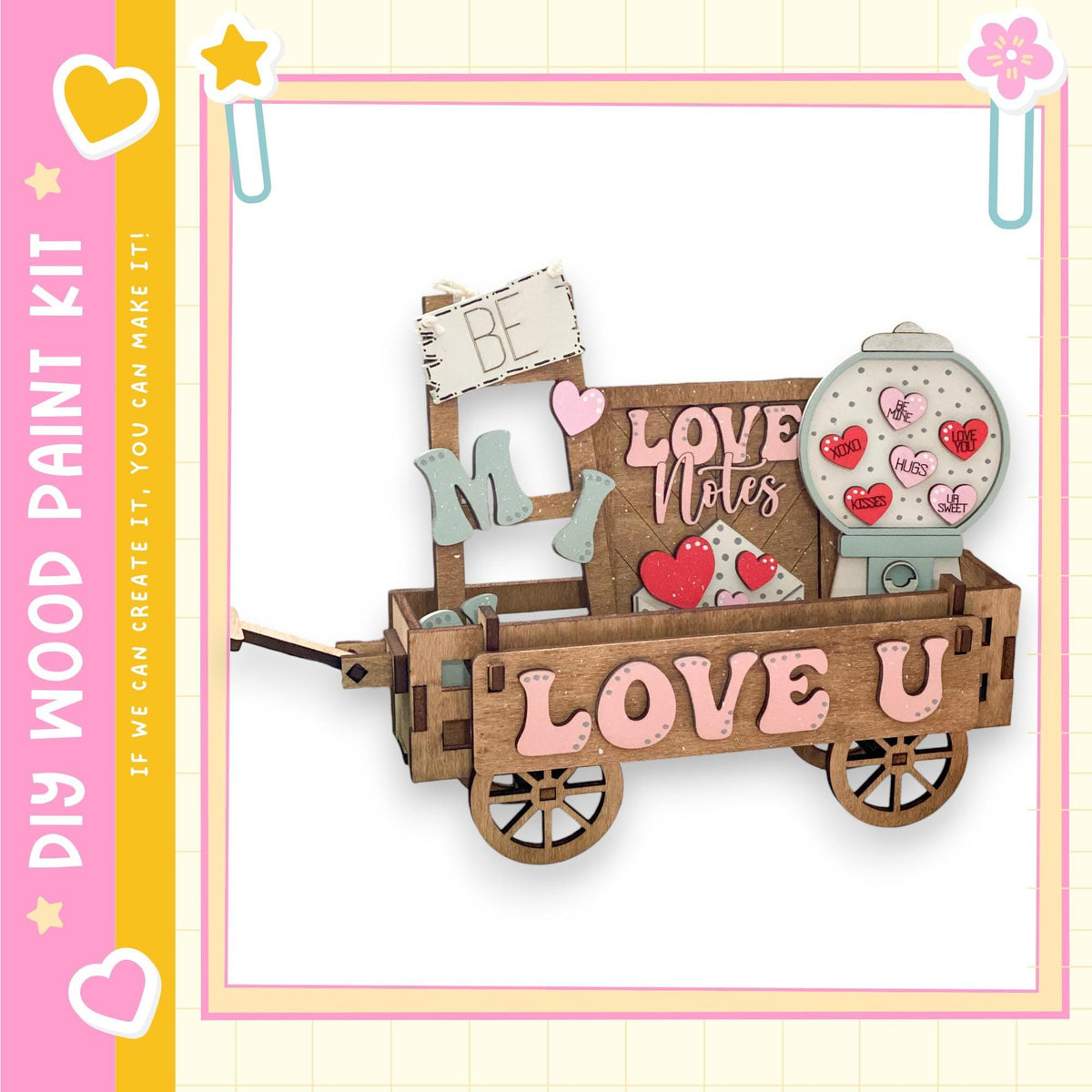 Valentine's Wagon Insert Set product image 1 from The Rustic Farmhouse