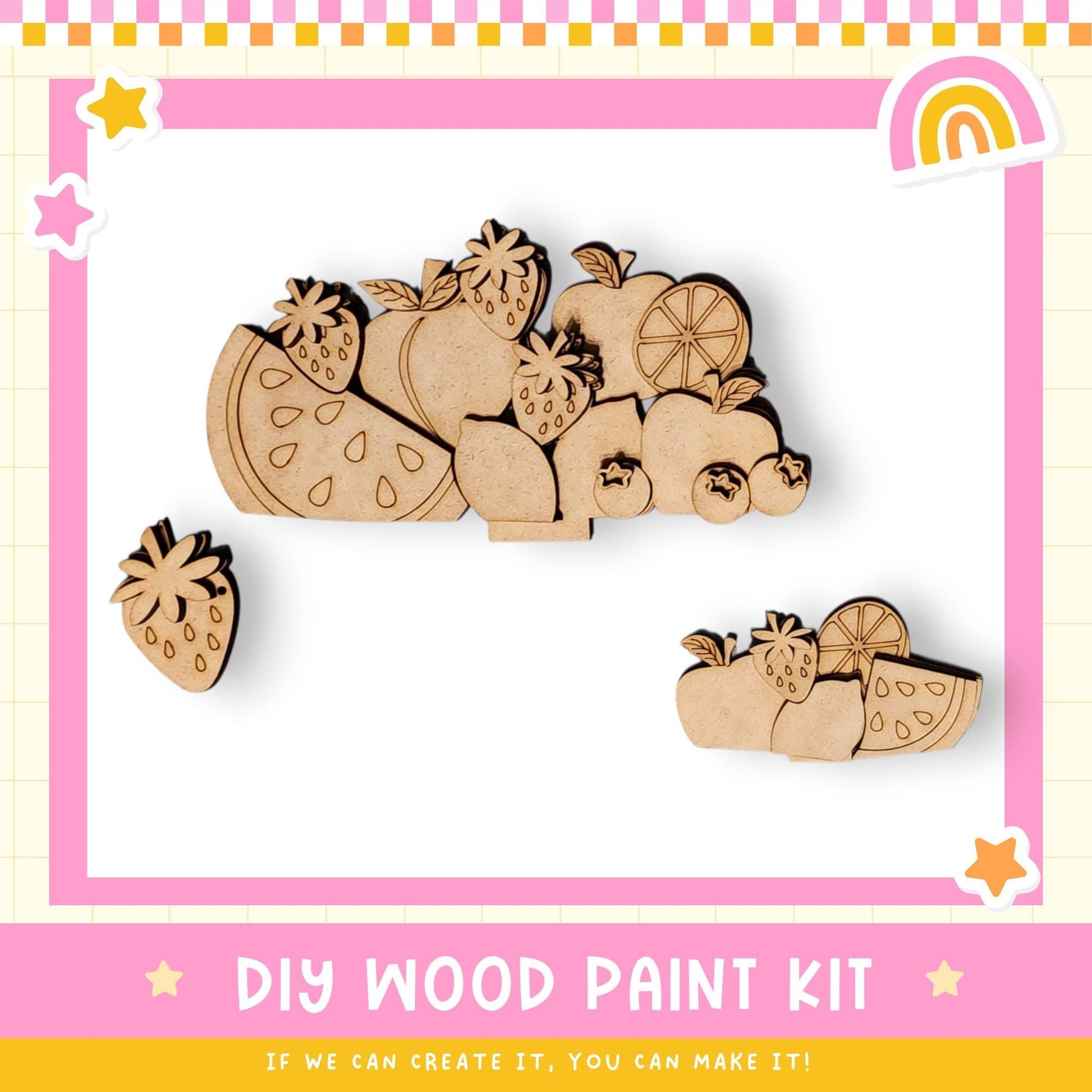 a picture of a wooden craft kit for kids