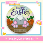 a picture of a happy easter card with a picture of a cat