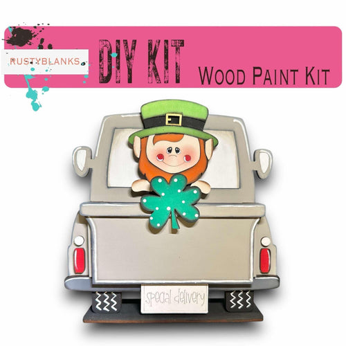 a picture of a car with a st patrick's day decoration