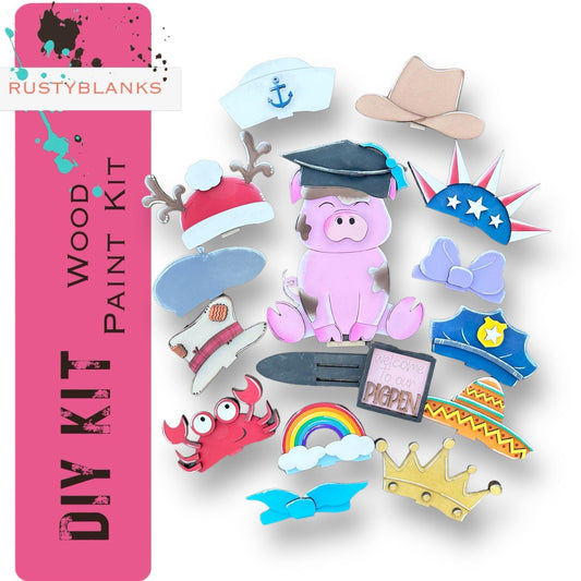 a bunch of different items that are on a white background