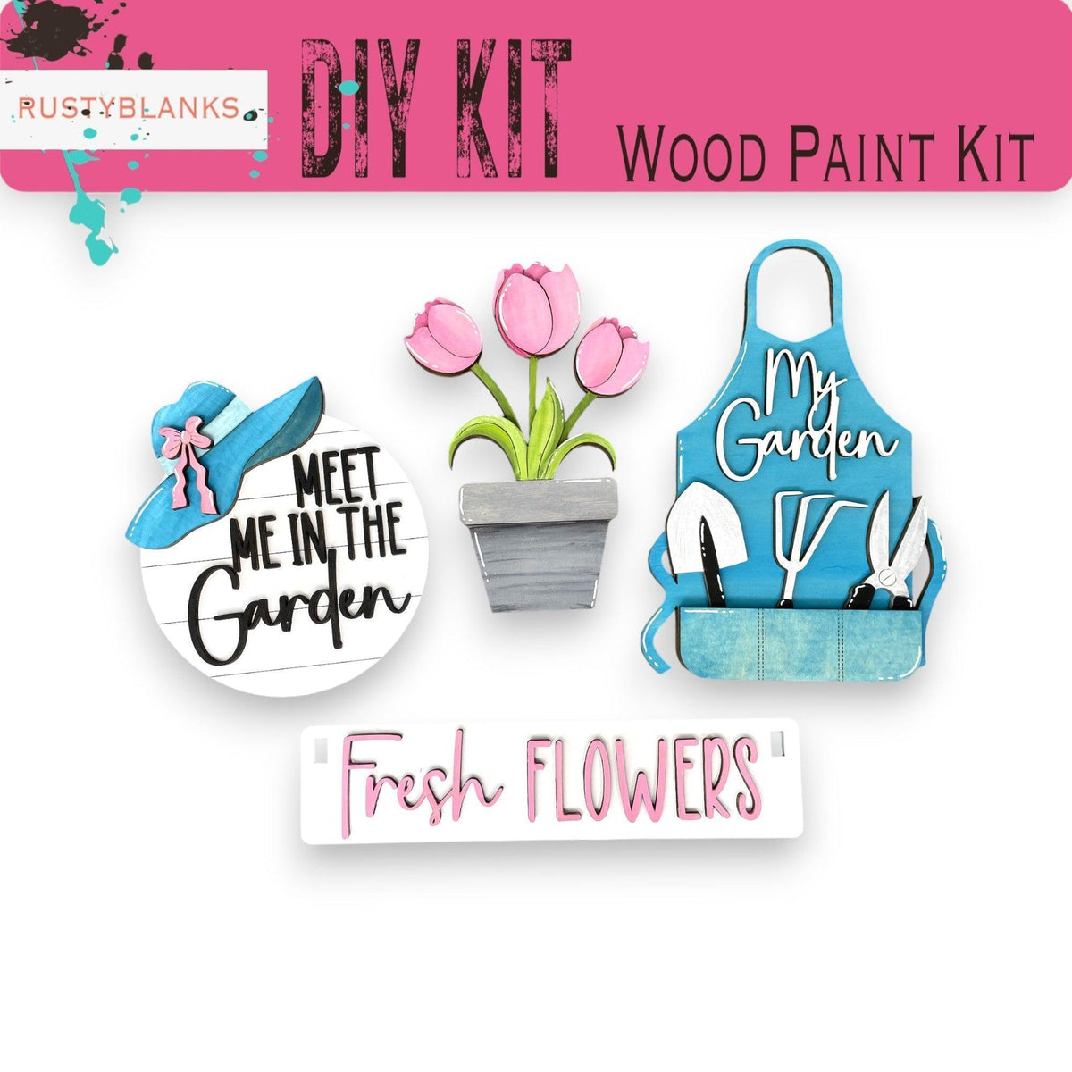 a picture of some flowers and a potted plant