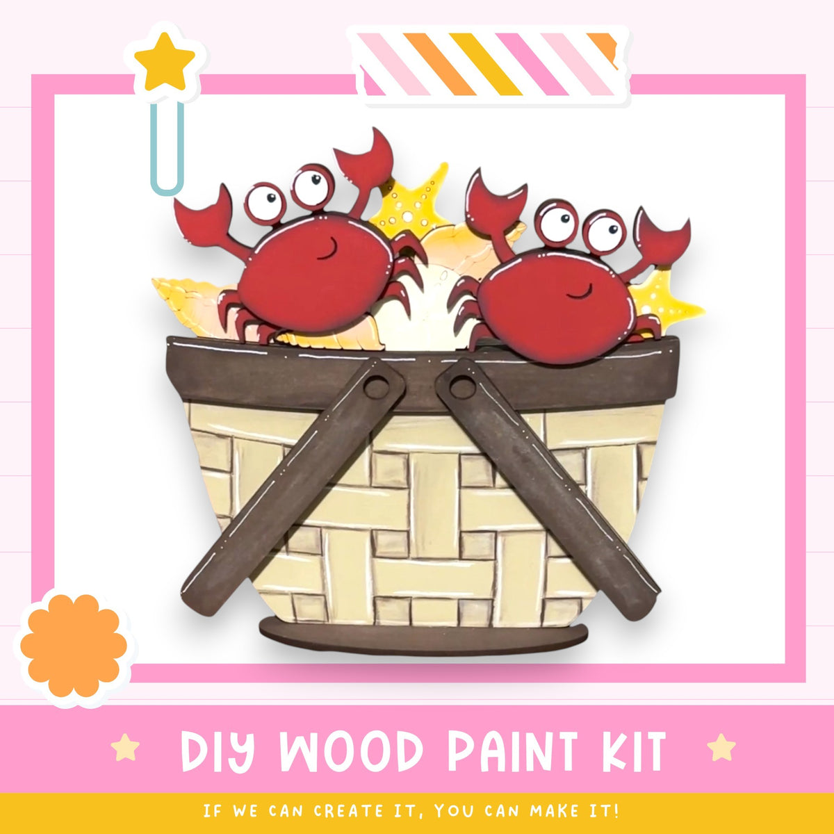 a picture of two crabs in a basket