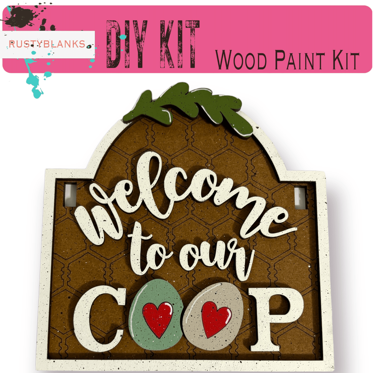 a wooden sign that says welcome to our coop