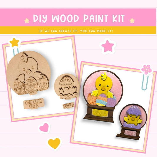 a wooden craft kit with a picture of winnie the pooh