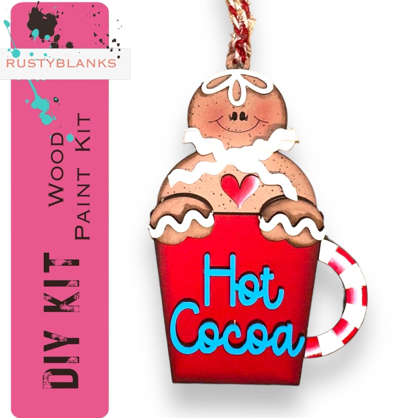 a christmas ornament that says hot cocoa