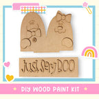 DIY Halloween Ghost Window Insert Set | Just Say Boo | Interchangeable Window Box Kit product image 3 from The Rustic Farmhouse