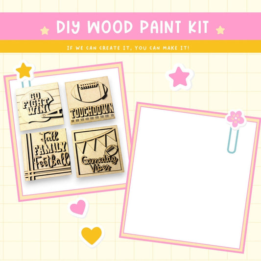 a picture of a wooden craft kit with a picture frame