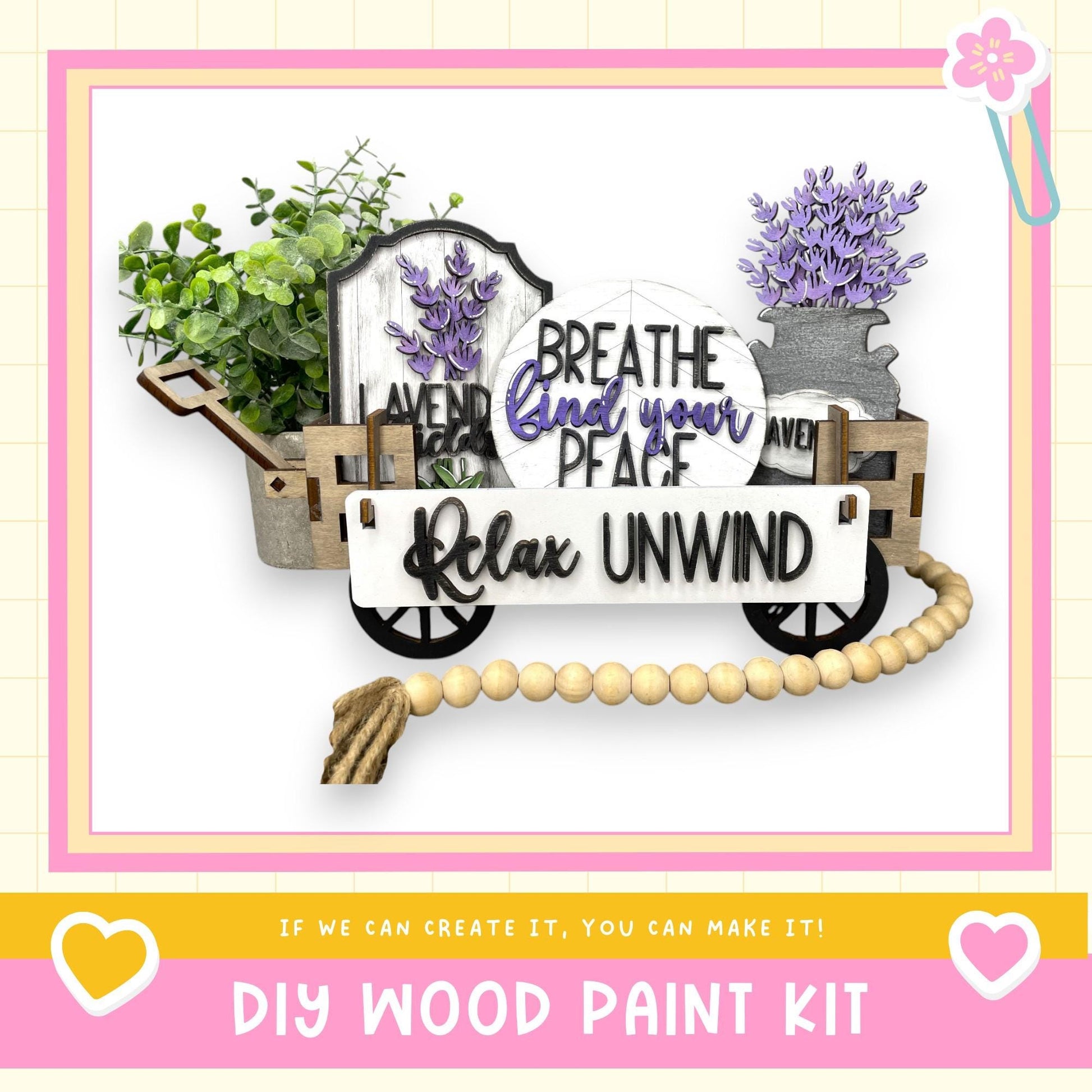 a wooden wagon filled with flowers and plants