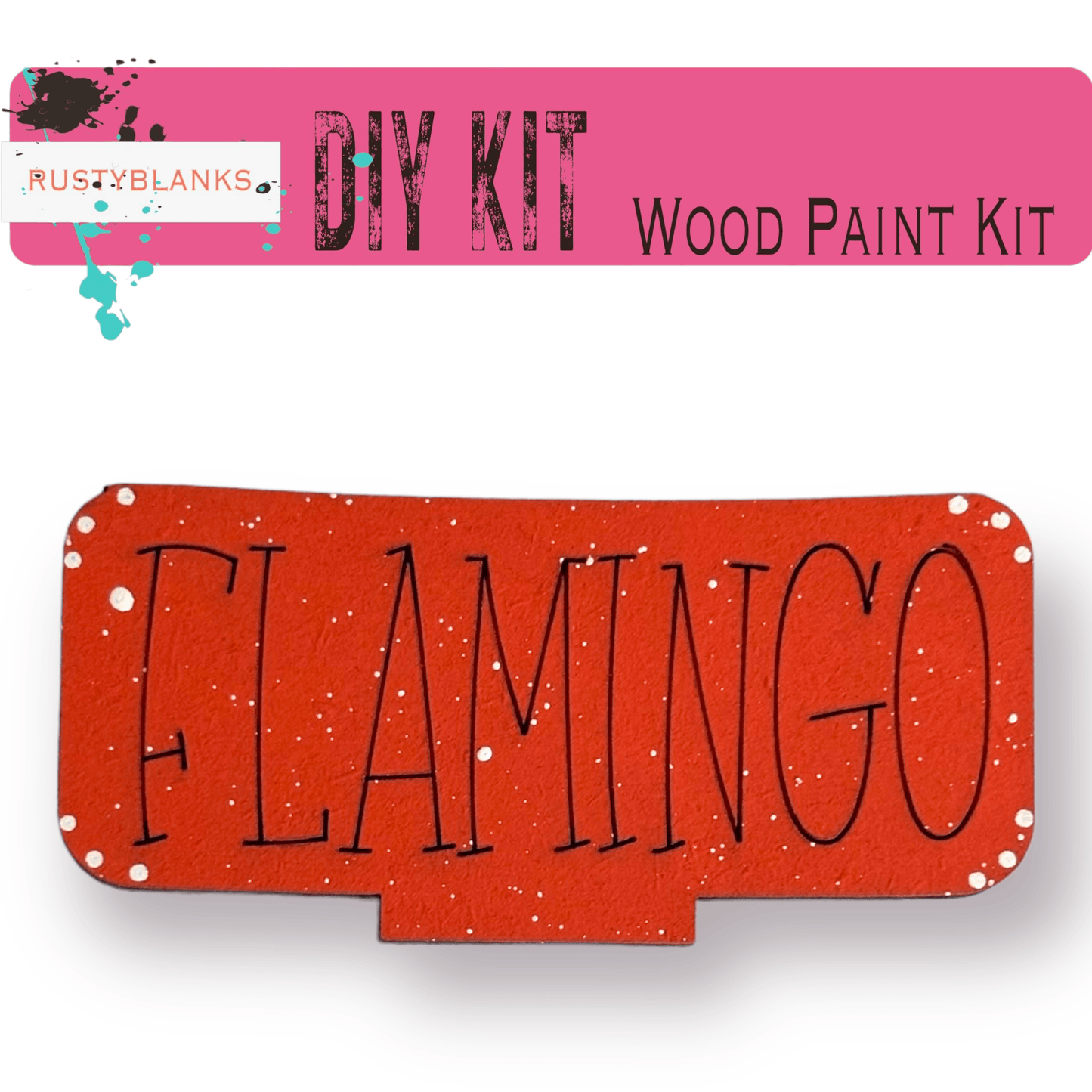 a red sign that says flamingo on it