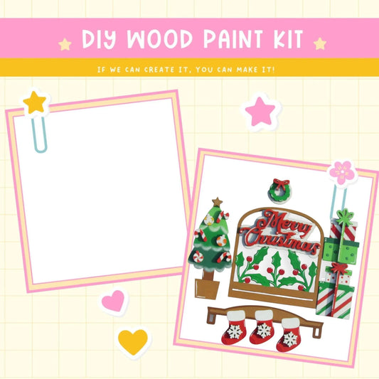 a christmas card with a picture of a christmas tree