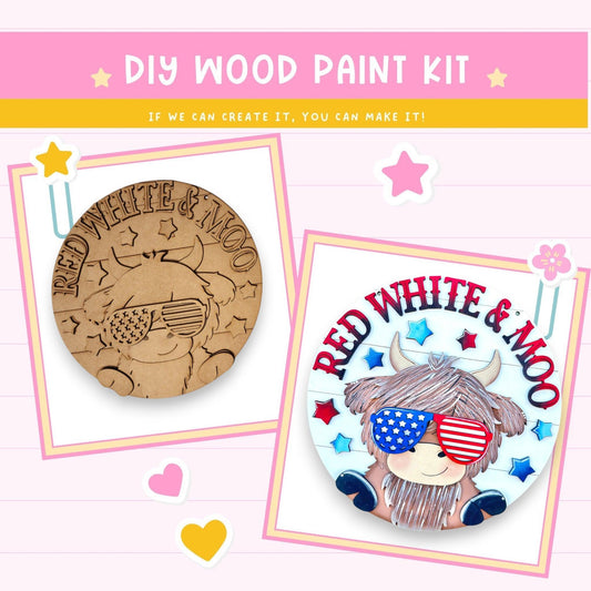 a red, white and blue pin and a wooden pin