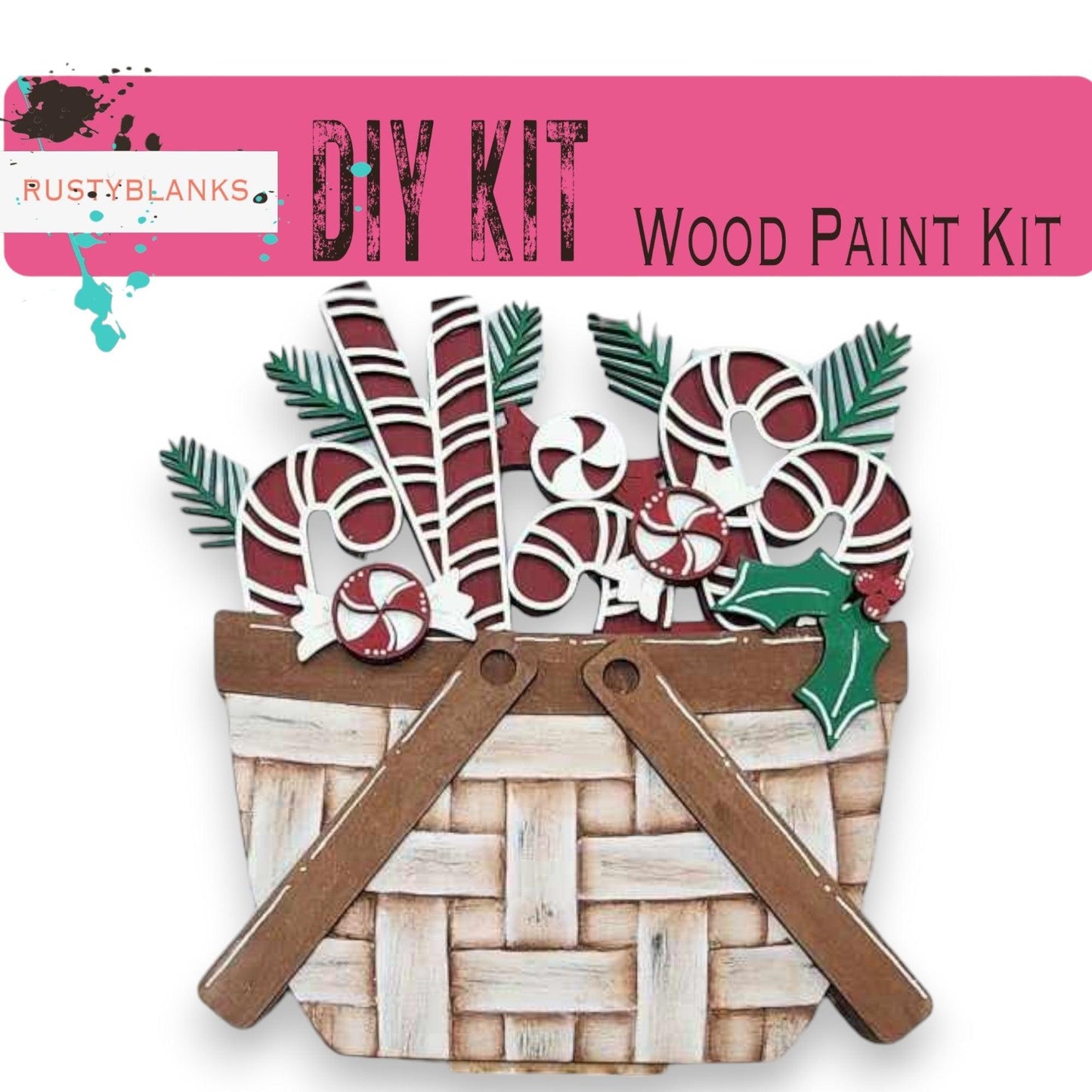 a picture of a basket of wood paint