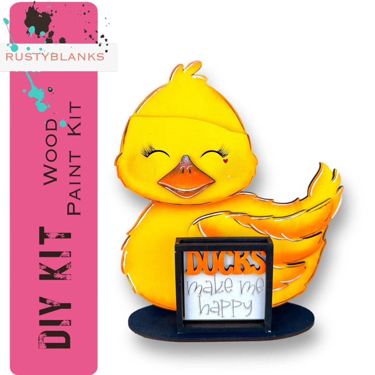 a yellow rubber ducky with a happy birthday sign