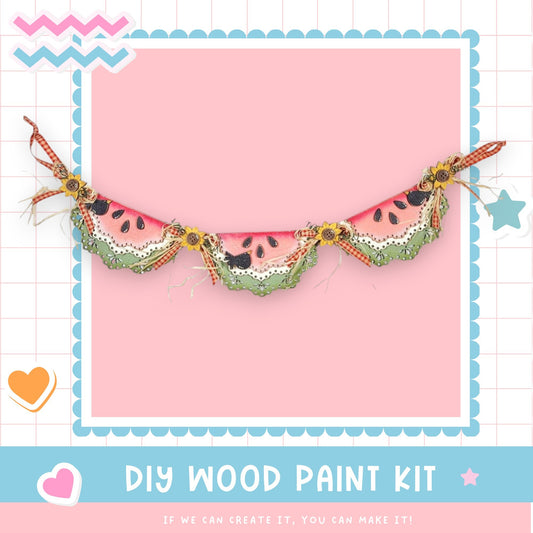 a pink background with a picture of a watermelon bunt