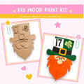 a wooden craft kit featuring a lepreite and a lepreite