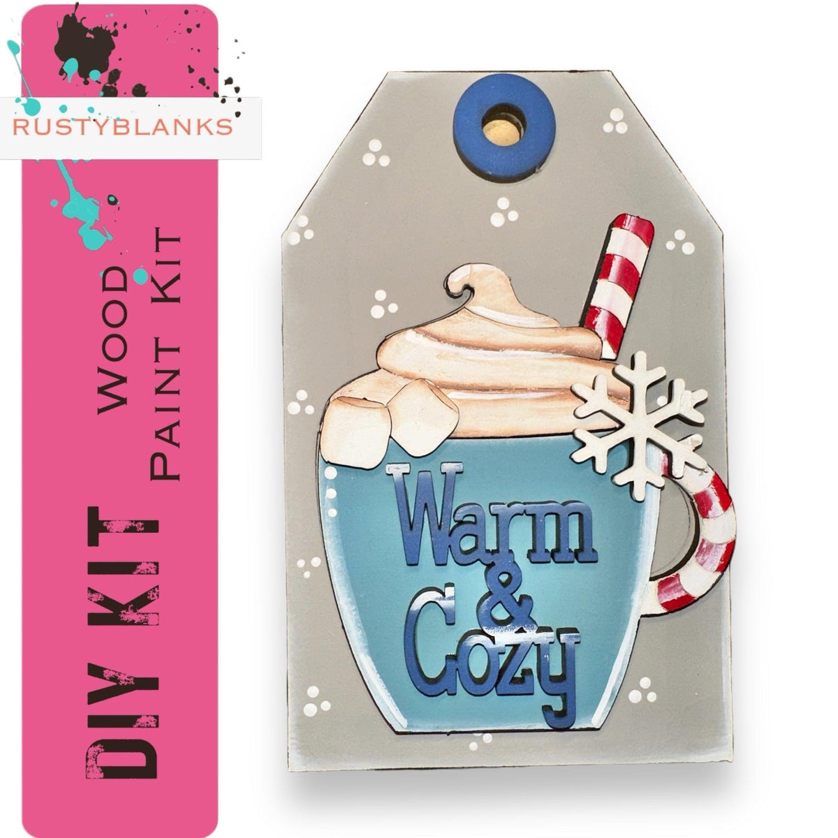 a tag with a picture of a cup of ice cream