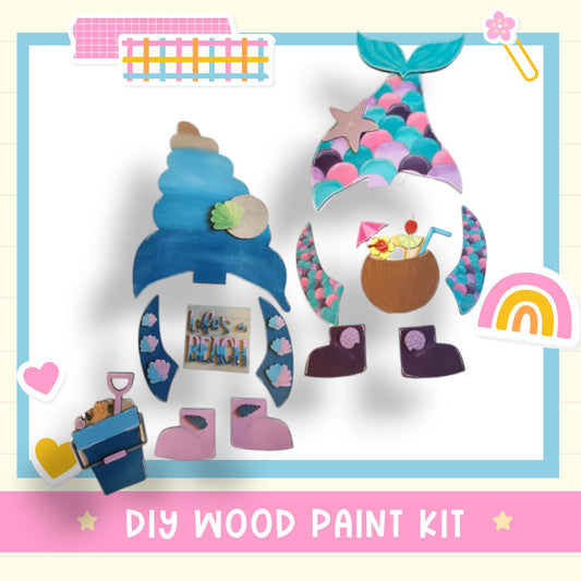 a picture of a kid's craft kit with a picture of a mermaid and